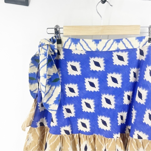 ✅ Zara Blogger Fave The Astrid Wide Sleeve Printed WRAP SKIRT SIZE LARGE - Picture 6 of 7